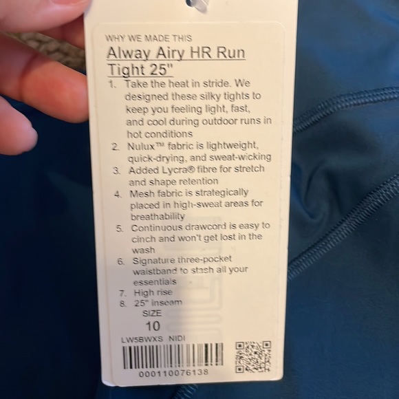 Lululemon Always Airy HR Run Tight 25” - Picture 2 of 2